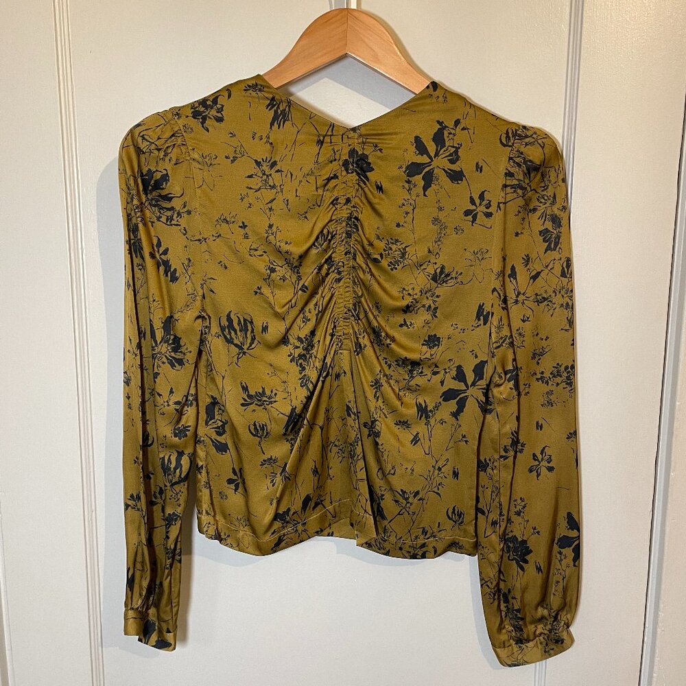 Soeur Lulu Ruched Viscose Blouse EU Sz 26 LIKE NEW